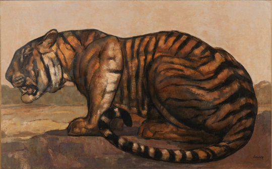 Paul JOUVE (1878-1973) - Tigre à l'affût, vers 1935